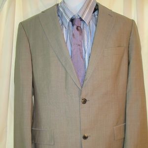 Hugo Boss Guabello 130s Brown Stripe Blazer